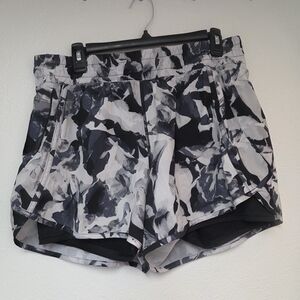 Avia Black & White Abstract Athletic Shorts
